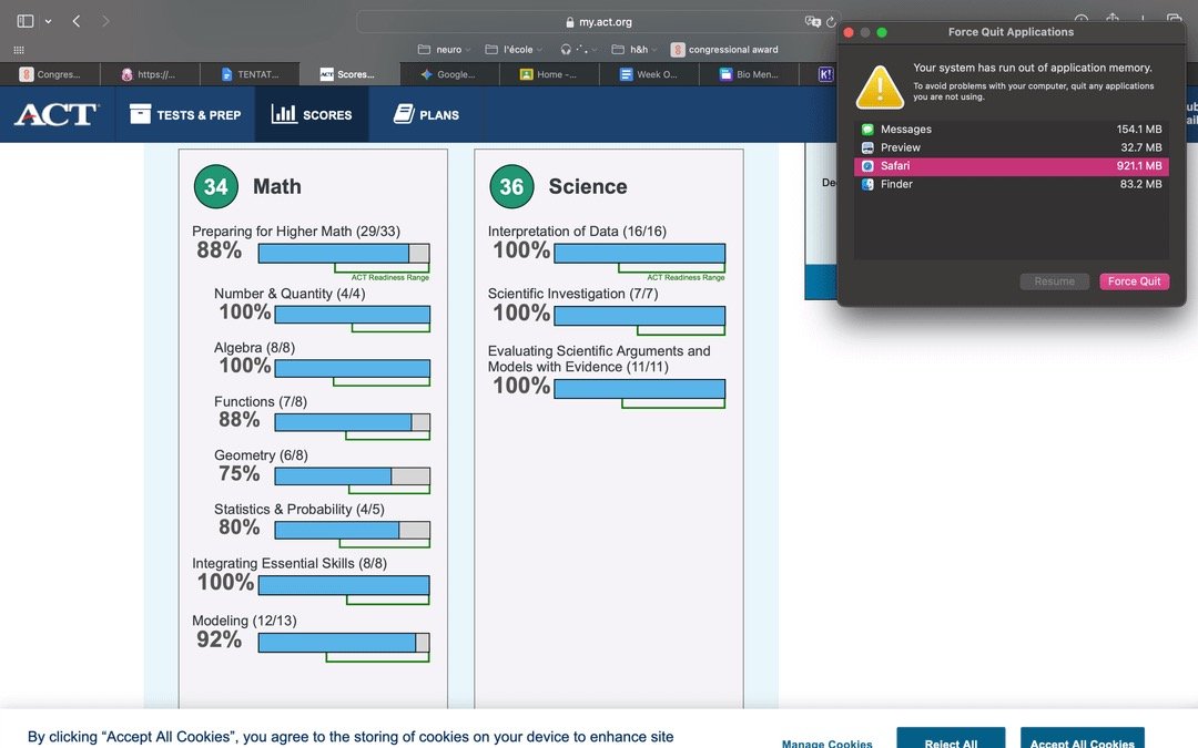 Official ACT score report showing a 35 composite — English 35, Math 34, Reading 35, Science 36 — after ACT tutoring with Gangnam Prep in Diamond Bar, CA